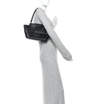 French Calfskin Maxi Intrecciato Arco 33 Black