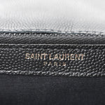 Grain De Poudre Medium West Hollywood Monogram Fold-Over Black