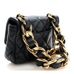 Lambskin Quilted Mini CC Funky Town Flap Black