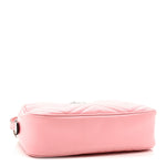 Calfskin Matelasse Small GG Marmont Chain Shoulder Bag Wild Rose