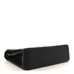 Caviar Quilted Maxi Double Flap Black