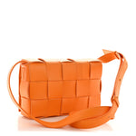 Nappa Maxi Intreccio Cassette Bag Tangerine