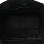 Drummed Calfskin Mini Luggage Black