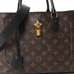 Monogram Flower Tote Black