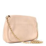 Vitello Flamingo Enamel Fendista Pouchette Crossbody Rosa Plaster
