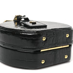 Crocodile Petite Boite Chapeau Black