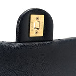Caviar Quilted Small CC You Flap Navy