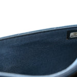 Lambskin Quilted Trendy CC Wallet On Chain WOC Blue