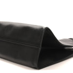 Polished Saddle Calfskin Alexia Bag Black