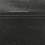 Saffiano Mini Binder Clip Bag Black White