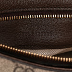GG Supreme Monogram Textured Dollar Calfskin Blondie Chain Shoulder Flap Bag Beige Ebony New Acero