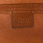 Grained Calfskin Large Spin Tote Clay Brown