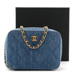 Denim Quilted CC Pearl Crush Camera Case Blue