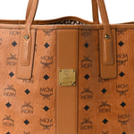 Visetos Medium Liz Reversible Shopper Tote Cognac