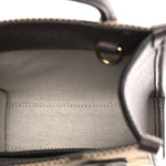 Monogram Jumbo GG Textured Dollar Calfskin Web Mini Vertical Tote Camel Ebony New Acero
