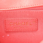 Calfskin Quilted Flap Waist Bag Red