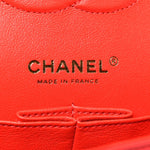 Lambskin Quilted Medium Double Flap Dark Pink