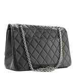 Aged Calfskin Quilted 2.55 Reissue 227 Flap Black