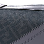 Glazed Fabric Vitello Liberty FF 1974 Diagonal Medium Camera Case Grey