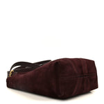 Suede Small Spin Tote Deep Violine