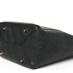 Heritage Grain Check Embossed Medium Dewsbury Tote Black