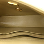 Lambskin Enamel Quilted Mini Coco Hearts Square Flap Light Green