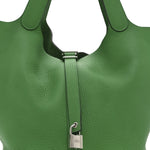 Taurillon Clemence Picotin Lock 26 GM Bamboo