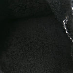 Patent Shearling Medium Soho Chain Shoulder Bag Black