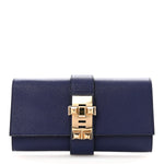 Chevre Mysore Medor 23 Clutch Bleu Encre