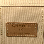 Lambskin Quilted Pearl Crush Mini Vanity Case With Chain Light Green