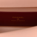 Shiny Caviar Mini Preppy Coco Shoulder Bag Light Pink
