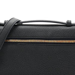 Grained Calfskin L19 Extra Pocket Pouch Navy
