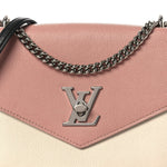 Soft Calfskin My Lockme Chain Bag BB Rose Boudoir Creme