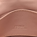 Nappa Matisse FF Embossed Nano Maxi Buckle Baguette Charm Rosa Quarzo