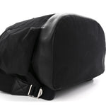 Nylon Grained Calfskin Watson Diaper Bag Black