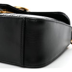 Calfskin Matelasse Mini GG Marmont Top Handle Shoulder Bag Black