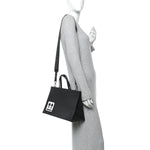 Calfskin Medium Box Bag Black
