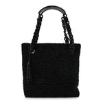 Persian Lamb Fur Tote Black