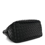 Nappa Intrecciato Small Campana Shoulder Bag Black