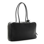 Vitello Daino Soft Large Top Handle Bag Black