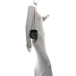 Lambskin Quilted Pearl Mini About Pearls Drawstring Bag Black