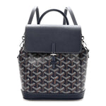 Goyardine Calfskin Mini Alpin Backpack Navy