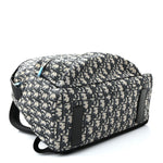 Oblique Calfskin Rider Backpack Beige Black