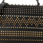Calfskin Mix Chevron Spikes Panettone Messenger Black