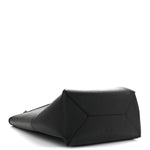 Shiny Calfskin Medium Puzzle Fold Tote Black