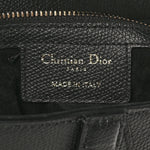 Grained Calfskin Saddle Bag Black