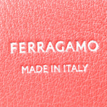 Natural Grain Calfskin Bicolor Large Hug Bag Testa Di Moro Flame Red