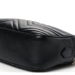 Calfskin Matelasse Small GG Marmont Chain Shoulder Bag Black