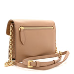 Derby Calfskin House Check Baby Macken Crossbody Bag Camel