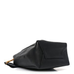 Soft Grained Calfskin Small Sangle Bucket Bag Black